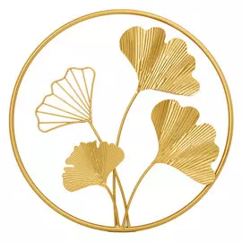 декор настенный Гинкго 350х10x350мм золото