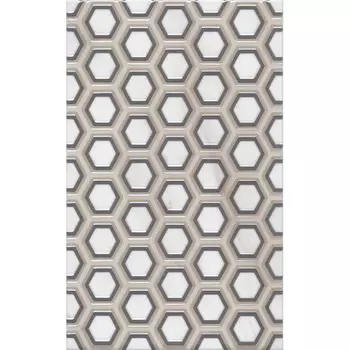 декор настенный KERAMA MARAZZI Гран Пале 25х40 серый