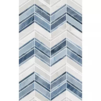 декор настенный Unitile Аника 40х25 см голубой