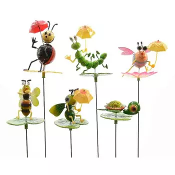 декорация Насекомое на пике 11,5 см, в ассортименте