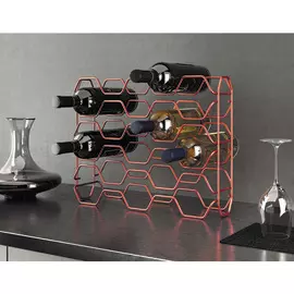 держатель для бутылок METALTEX Hexagon Copper 15 секций нерж.сталь, полимерное покрытие медь