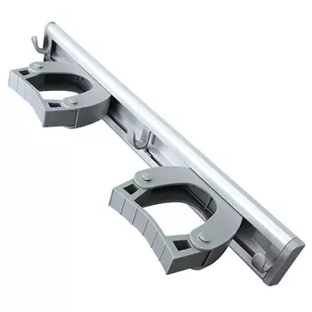 держатель для хоз. инвентаря HAUSMANN Mop Holder 2+3, 31х6х4,2 см алюминий