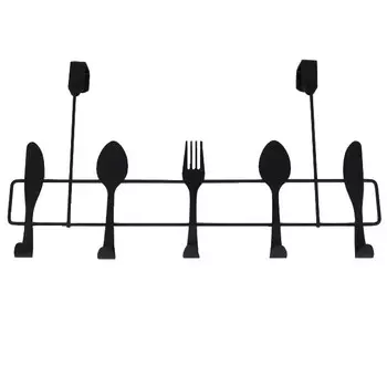 держатель для кухонных аксессуаров TODELIA Kitchen 5 крючков 40х7,5х23см навесной нерж.сталь