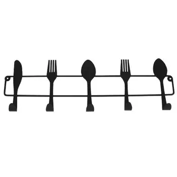 держатель для кухонных аксессуаров TODELIA Kitchen 5 крючков 40х4х13см подвесной нерж.сталь