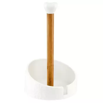 держатель для полотенец NOUVELLE HOME Naturel 14х14х25,5см фарфор, бамбук под.уп.