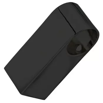 держатель для рейлинга прямой черный матовый