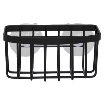 держатель TODELIA Black 16,5х6,2х6см подвесной на присоске нерж.сталь