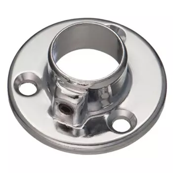 держатель торцевой для рейлинга 16мм хром