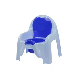 детский горшок-стульчик пластик голубой