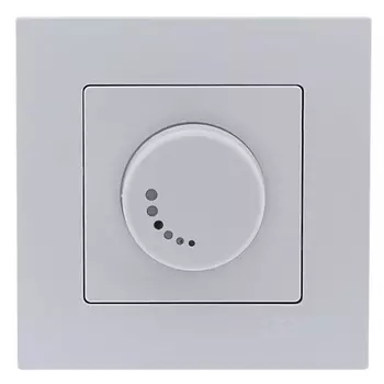 диммер поворотный GUNSAN Eqona 1000Вт с индикацией белый