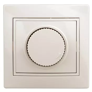 диммер поворотный INTRO Plano 600Вт слоновая кость