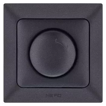 диммер поворотный NE-AD Aras 800Вт 250В 10А металлик черный