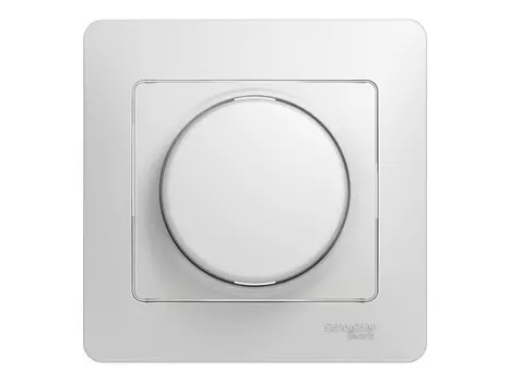 диммер поворотный SCHNEIDER ELECTRIC Glossa 300Вт белый
