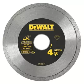 диск алмазный DEWALT 115х22,2x1,6 мм, сплошной