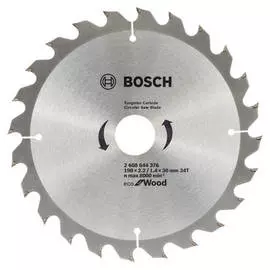 диск пильный BOSCH Eco Wo по дереву 190x30 24 зубьев
