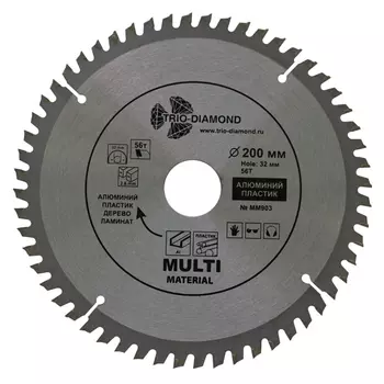 диск пильный TRIO-DIAMOND MultiMaterial универсальный 200х30/32мм 56 зубьев