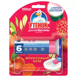диски для унитаза ТУАЛЕТНЫЙ УТЕНОК Фруктовый бум 38г