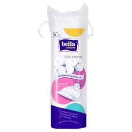 диски ватные BELLA круглые 80шт