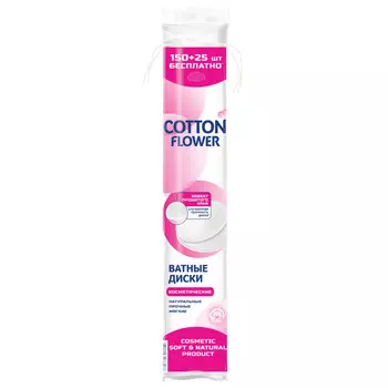 диски ватные COTTON FLOWER 175шт