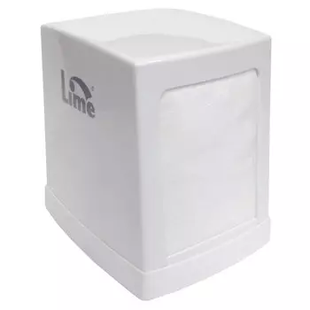 диспенсер для салфеток LIME Napkins настольный 14,5х12х14см белый пластик
