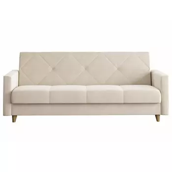 диван-кровать Даллас 2060х890х900мм велюр бежевый