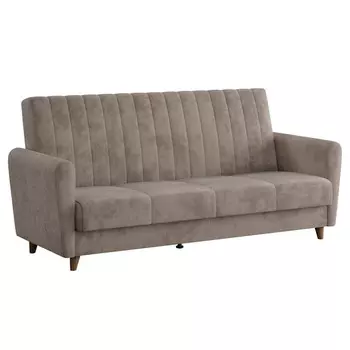 диван-книжка Монако 2190х995х1005мм серо-коричневый