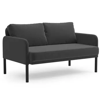 диван Верди 1220х800х700мм рогожка темно-серый