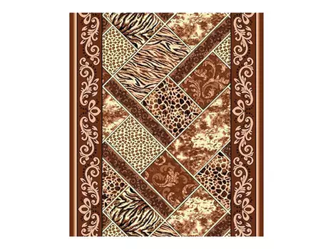 дорожка ковровая Руно 170 1м коричневая