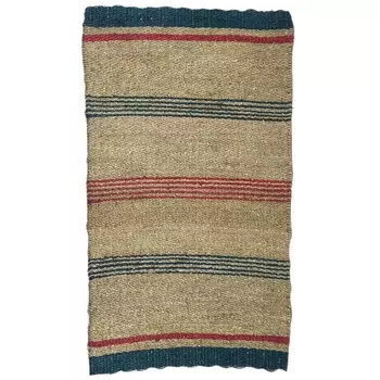 дорожка плетеная 900х1200мм в полоску морская трава