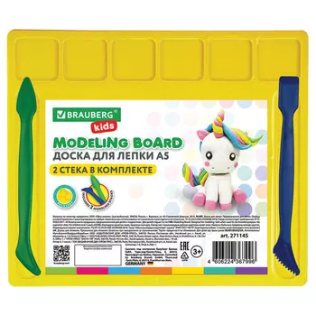 доска для лепки BRAUBERG Kids А5 2 стека в асс-те