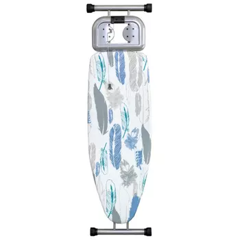 доска гладильная PERILLA Сильвия 120х44см перфорация металл хлопок розетка полка для белья