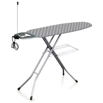 доска гладильная PERILLA Капитол 120х38см перфорация металл тефлон розетка полка тефлон