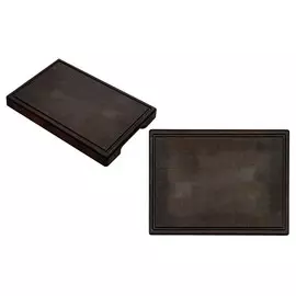 доска разделочная 22х34х2,8см прямоугольная дерево термоясень