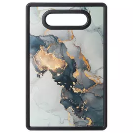 доска разделочная AGNESS Moon art 16х25х1,2см пластик