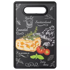 доска разделочная AGNESS Сыр 16х25х1,2см пластик