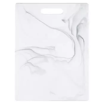 доска разделочная ATTRIBUTE Marble White 27,5х36,5см прямоугольная пластик