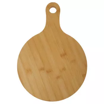 доска разделочная TODELIA Bamboo круглая, 36,5x25,5x1,5 см, бамбук