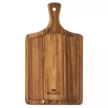 доска разделочная WALMER Safari 38х21,5см прямоугольная с ручкой акация