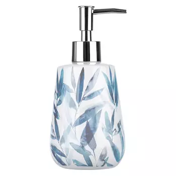 дозатор для жидкого мыла Akvarel керамика бело-голубой