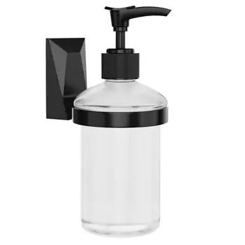 дозатор для жидкого мыла ICE KLEBER стекло/нерж.сталь черный