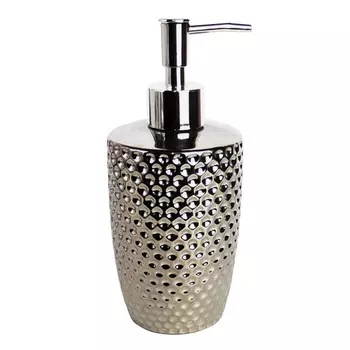 дозатор для жидкого мыла SIBO Celebrity настольный керамика серебро