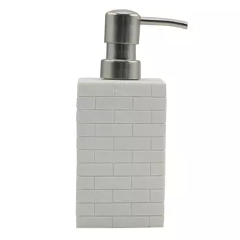 дозатор для жидкого мыла VITARTA Wall полирезин пластик белый