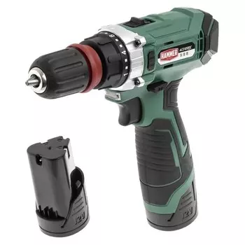 дрель-шуруповерт HAMMER ACD122QC 12В LiION 2Ач 2 аккумулятора