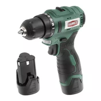дрель-шуруповерт HAMMER ACD12BL 12В 2Ач Li-Ion 2 аккумулятора