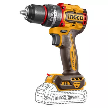 дрель-шуруповерт INGCO CIDLI20668 20В Li-ion 2,0Ач 2АКБ
