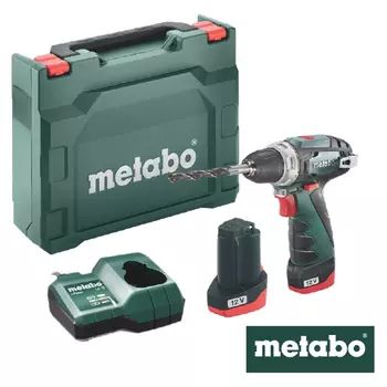 дрель-шуруповерт METABO PowerMaxx BS 12В Li-Ion 2Ач 2 аккумулятора
