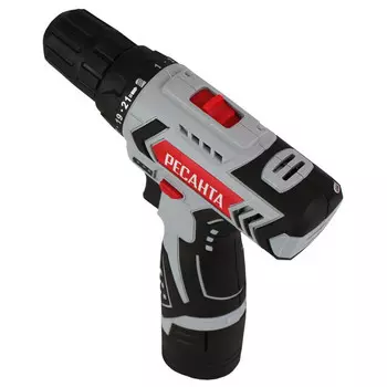 дрель-шуруповерт РЕСАНТА ДА-12-2ЛК 12В Li-lon 2Ач 2 аккумулятора