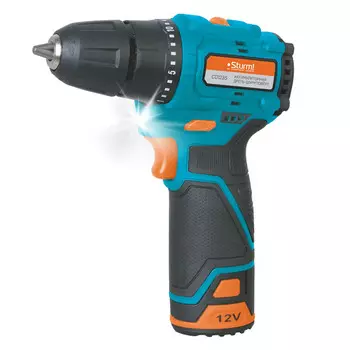 дрель-шуруповерт STURM CD1235 12В Li-Ion 2Ач 1АКБ