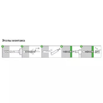 дюбель фасадный ПАРТНЕР 10х160мм с шурупом ШГ 4шт