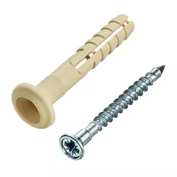 дюбель-гвоздь нейлоновый 6х40мм грибовидная манжета 12шт